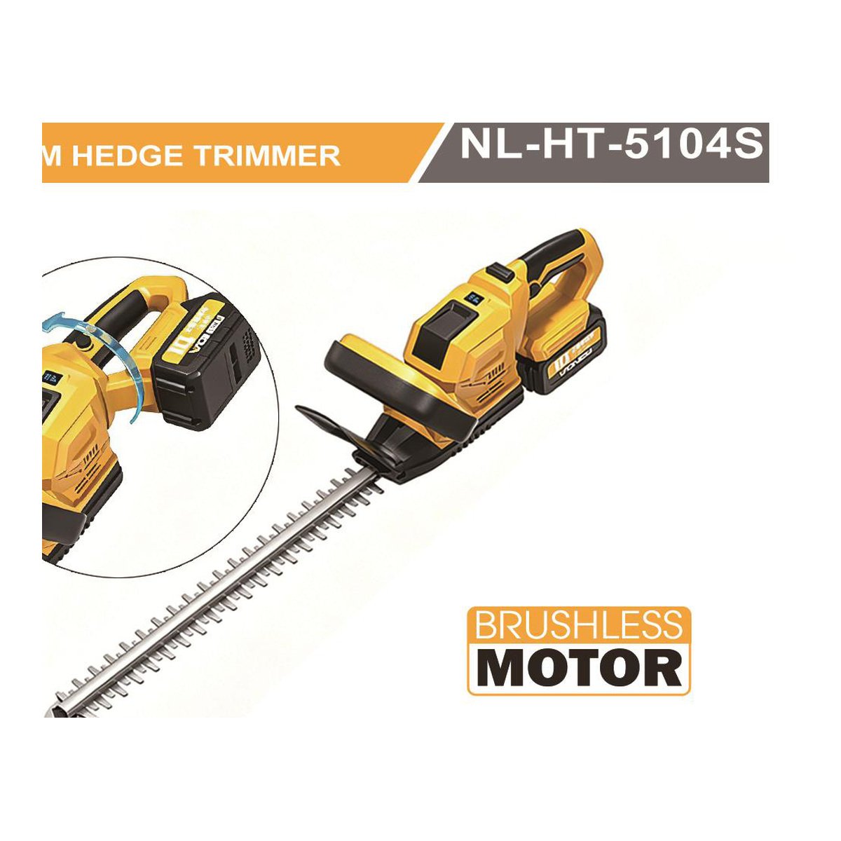 Cordless Hedge Trimmer NL-HT-5104S